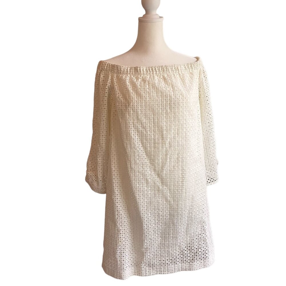 Elegant Off-Shoulder White Dress